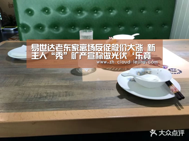 易世达老东家离场反促股价大涨 新主人“秀”矿产宣称做光伏‘乐竟体育官网’(图4) 乐竟体育app